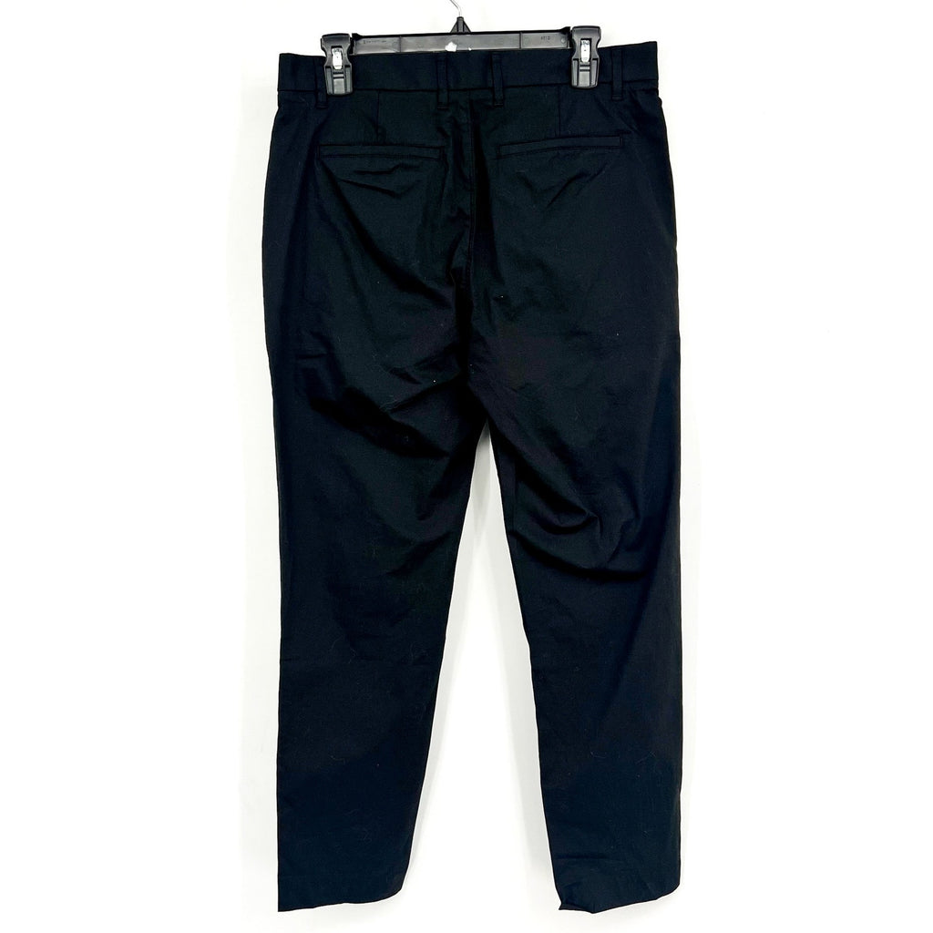 EVERLANE Mens The Air Chino Pants 31x30 Black Stretch Cotton Poplin Slim Fit NWT