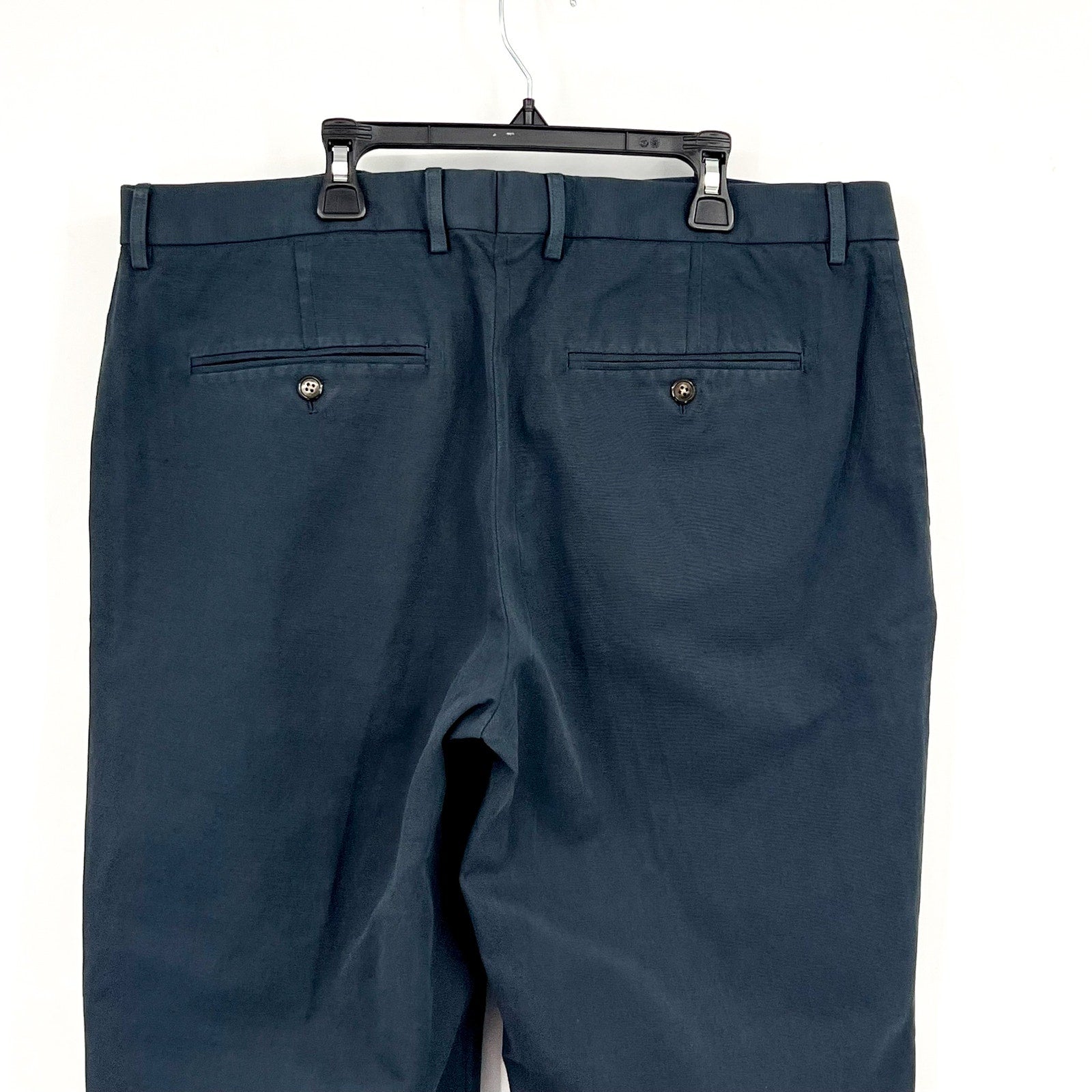 J.CREW Men's Chino Suit Pants 36x30 Blue Cotton-Linen Blend Slim Fit AX271 NWT