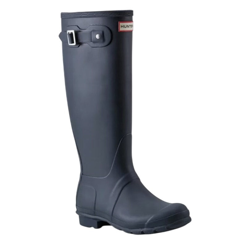 Hunter Womens Original Tall Rain Boots Size 10 Navy Blue Waterproof NWOB