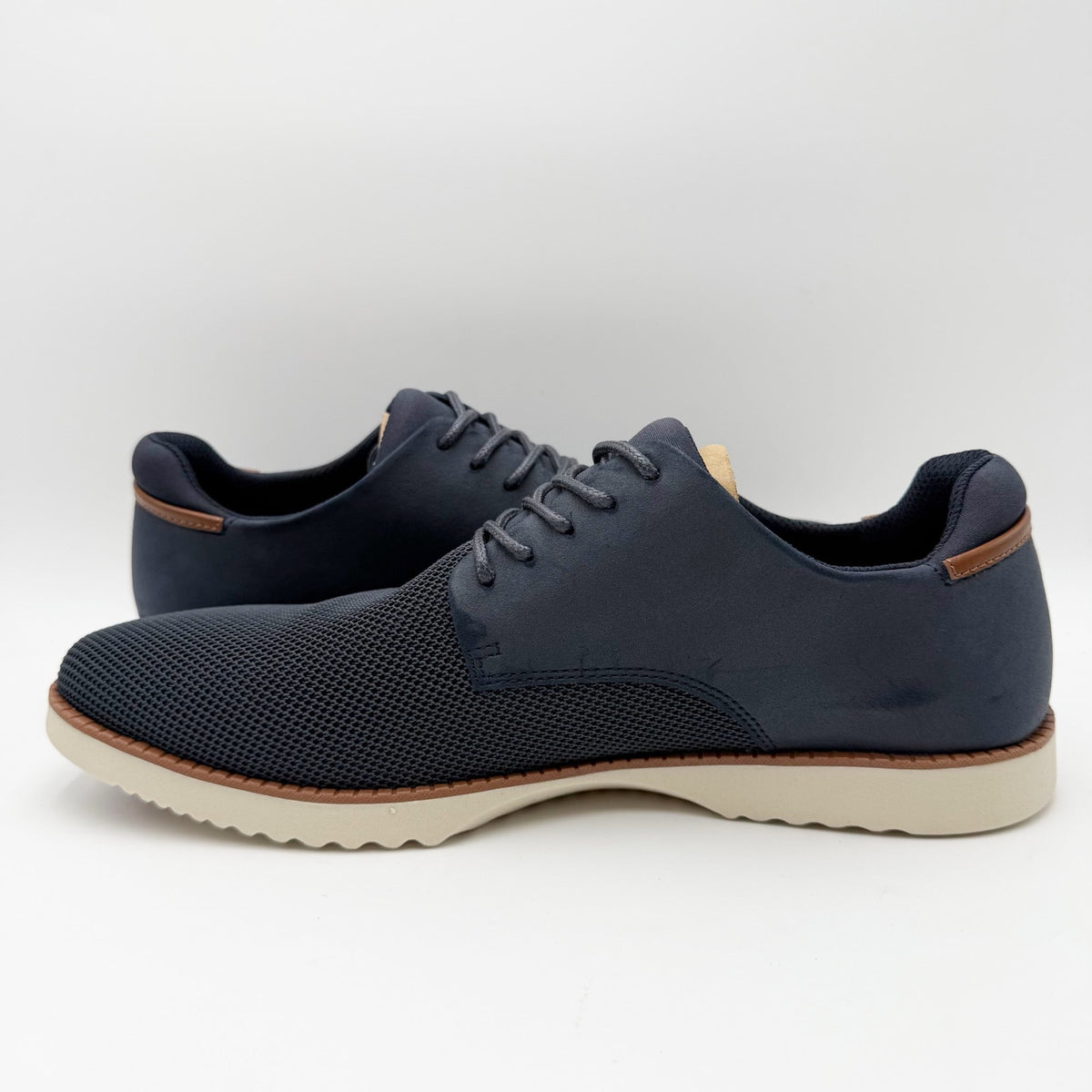 Dr. Scholls Mens Sync Oxford Shoes Size 10 M EU 44 Navy Blue Knit NIB