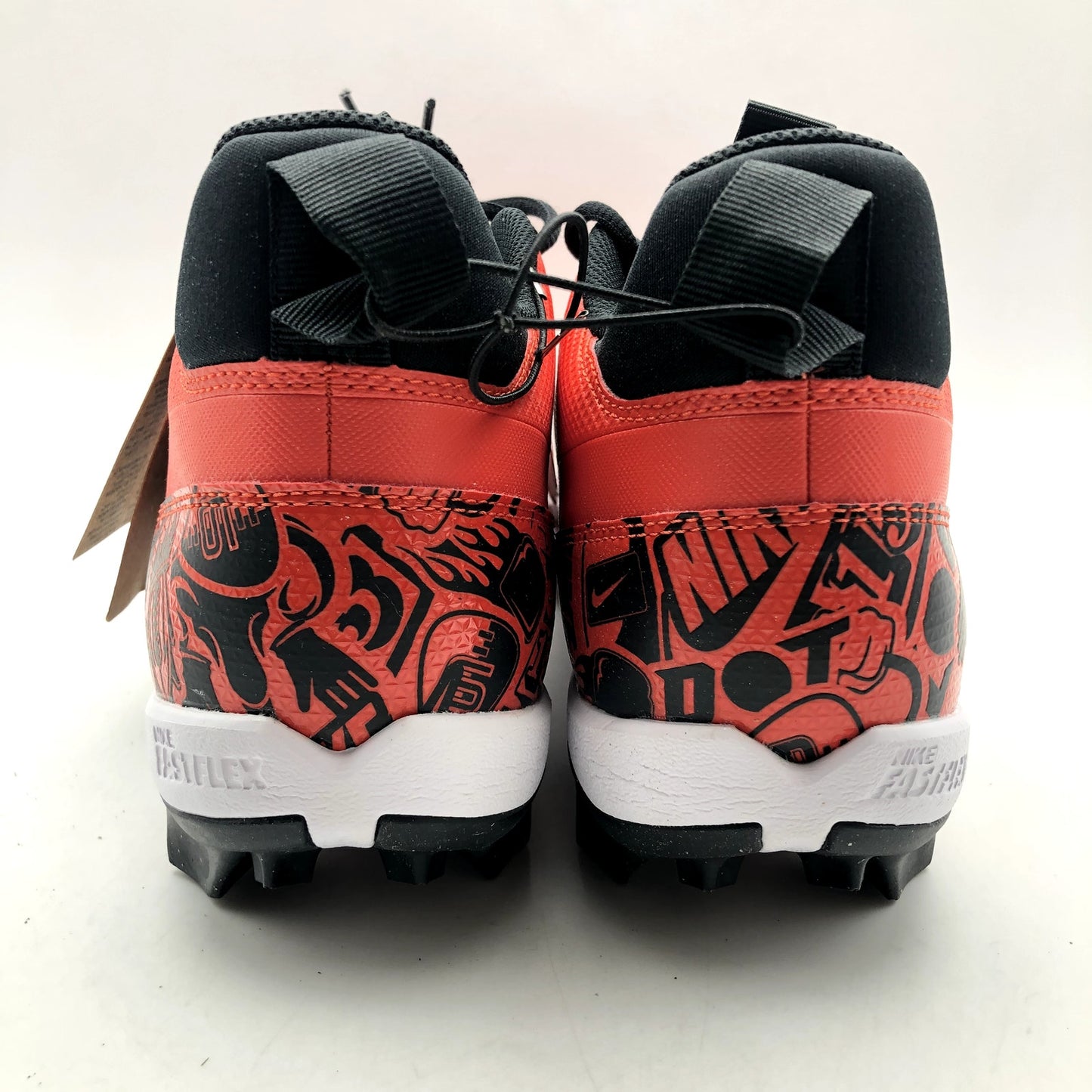 Nike Men's Alpha Menace 4 Shark SE Football Cleats Size 10.5 Red Black NWOB