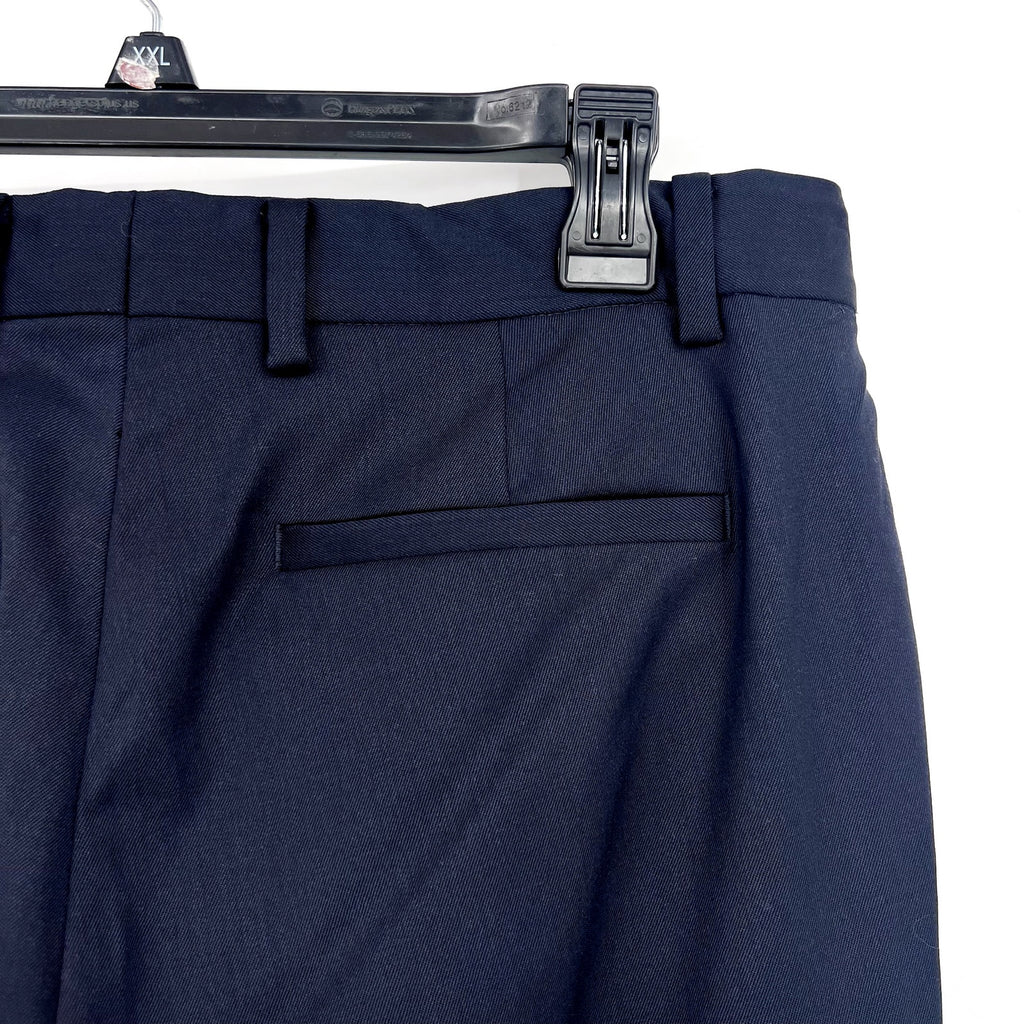 EVERLANE Men's The Italian Wool Pants 34x34 Navy Stretch Flat Front NWT