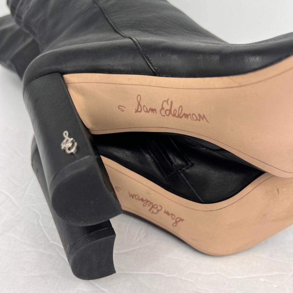Sam Edelman Womens Raakel Knee High Boots Size 6 EU 36 Black Leather NWOB