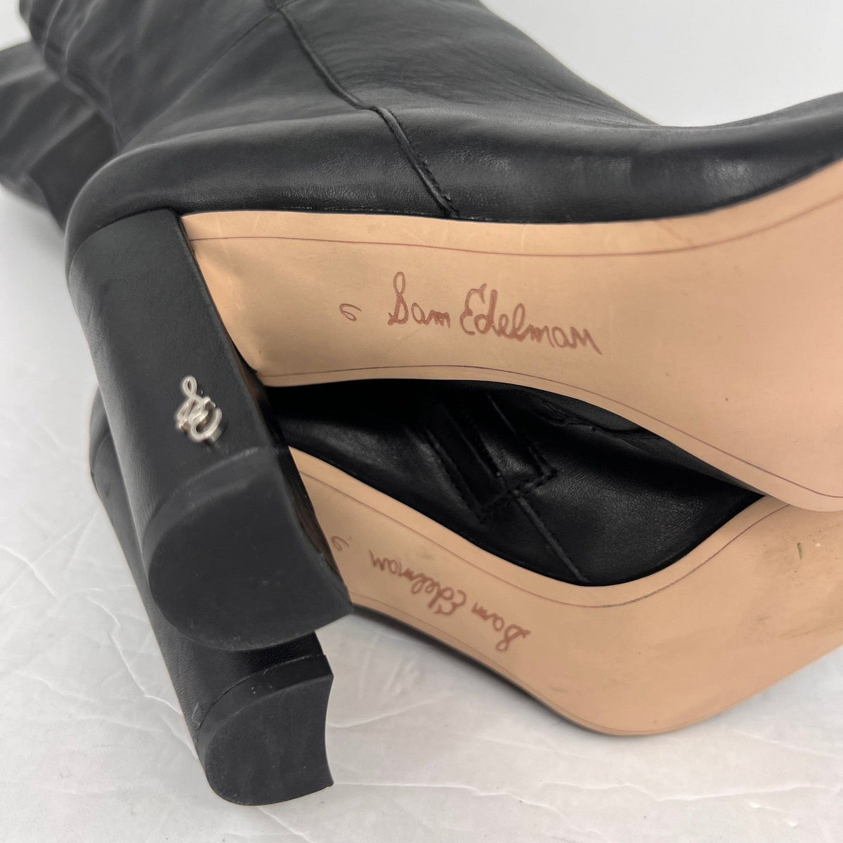 Sam Edelman Womens Raakel Knee High Boots Size 6 EU 36 Black Leather NWOB