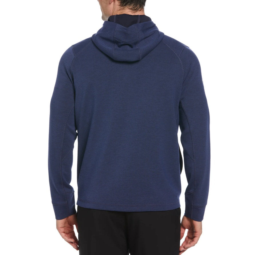 Callaway Mens Aquapel Quarter Zip Golf Hoodie Medium Navy Blue Sweatshirt NWT