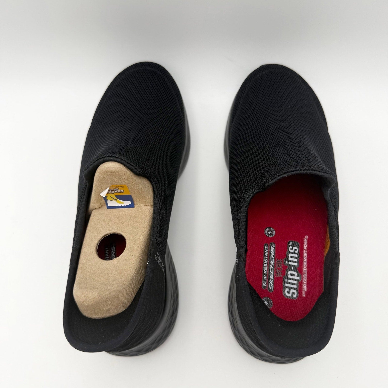 Skechers Womens Slip-Ins Lite Pro Work Sneakers Size 6 Black Slip Resistant NIB