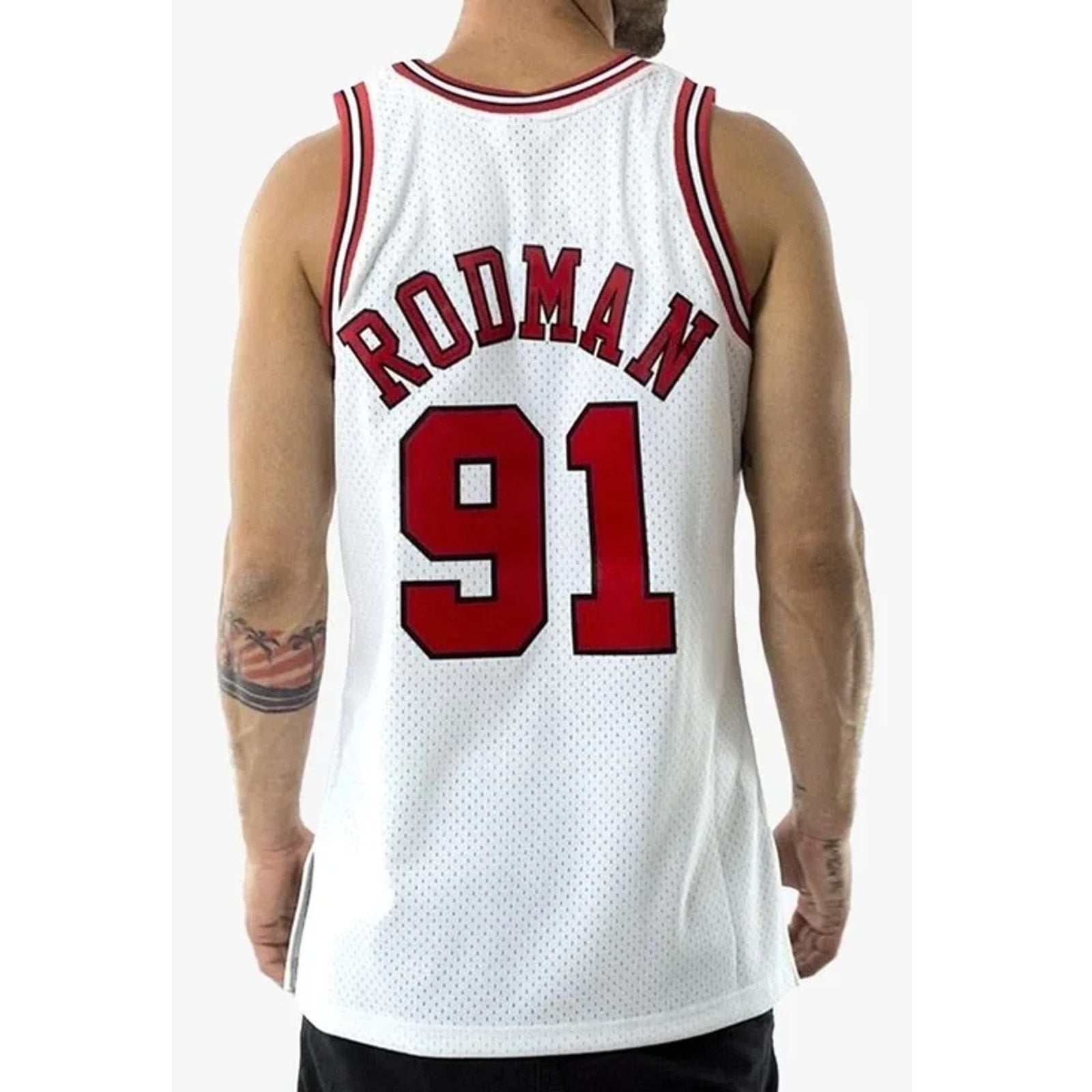 MITCHELL & NESS Rodman 1997-98 Chicago Bulls Swingman Jersey Medium White NWT