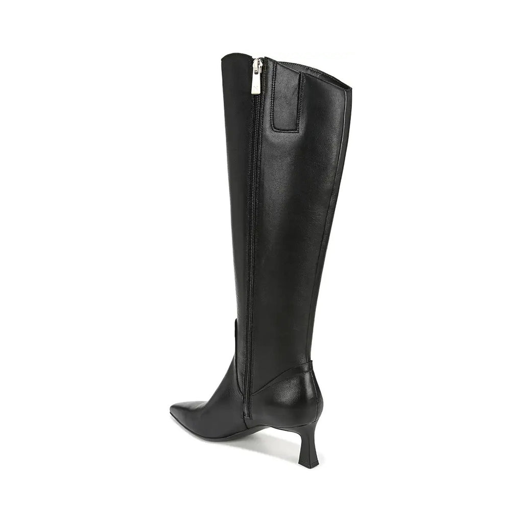 Naturalizer Women Deesha Knee High Boots US 7.5 WIDE Wide Calf Black Leather NIB