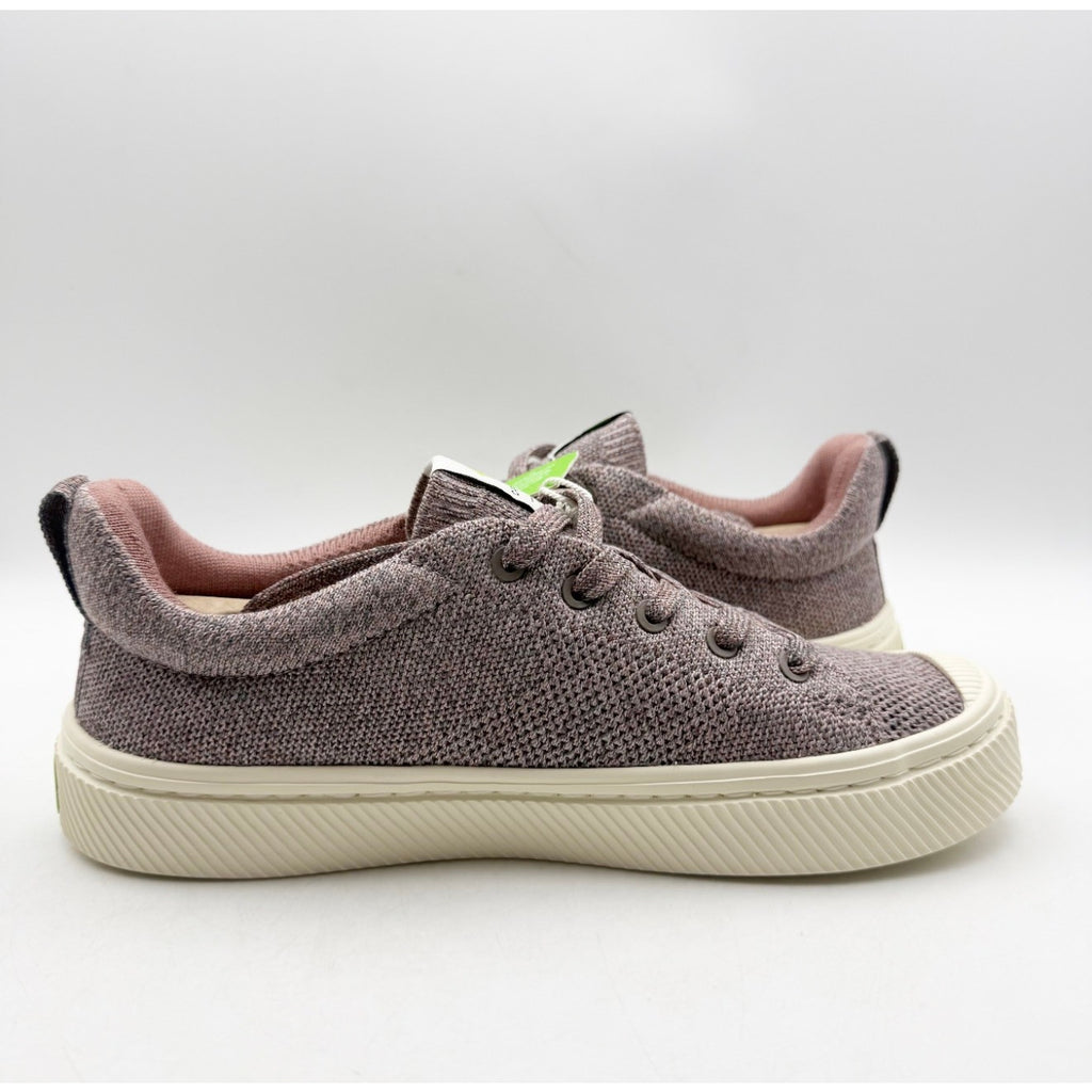 Cariuma Womens IBI Low Sneakers Size 7 Stone Blush Pink Bamboo Knit Casual NIB