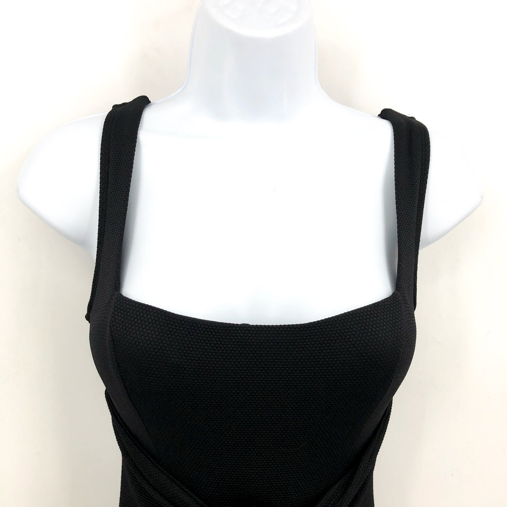 L*SPACE Women's Balboa Classic One Piece Swimsuit XS Black Tie Waist NWT
