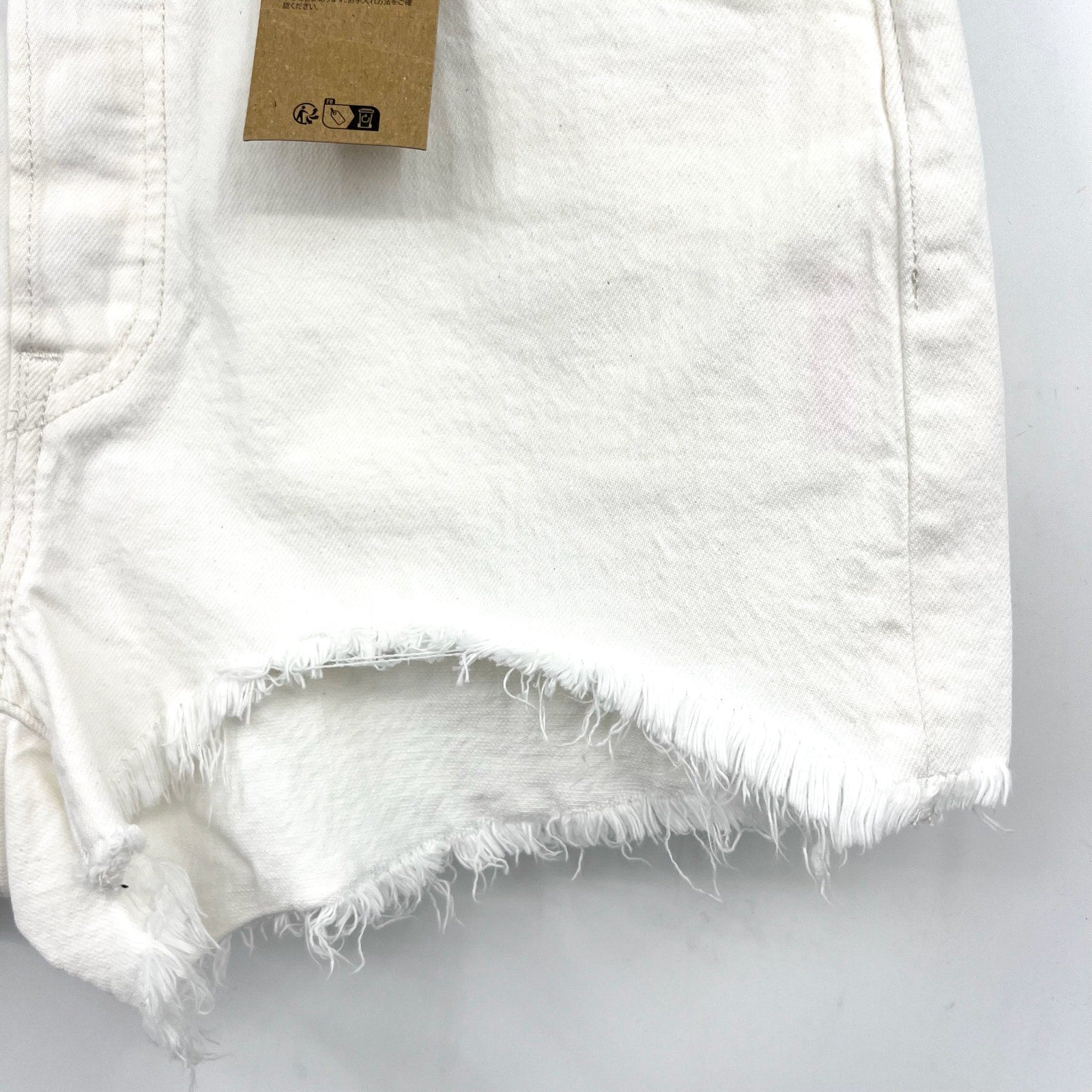 LEVI'S Womens 501 Original Fit Denim Shorts Size 29 US 8 White 56327-0248 NWT