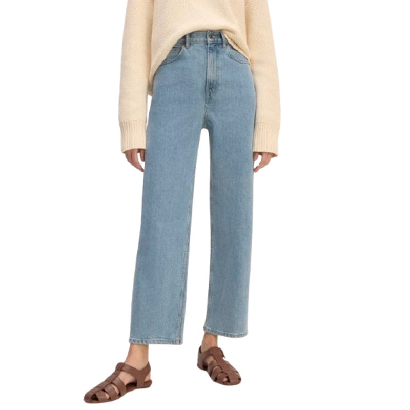 EVERLANE Women's The Way-High Jeans Size 28R US 6 Light Indigo Blue Denim NWT