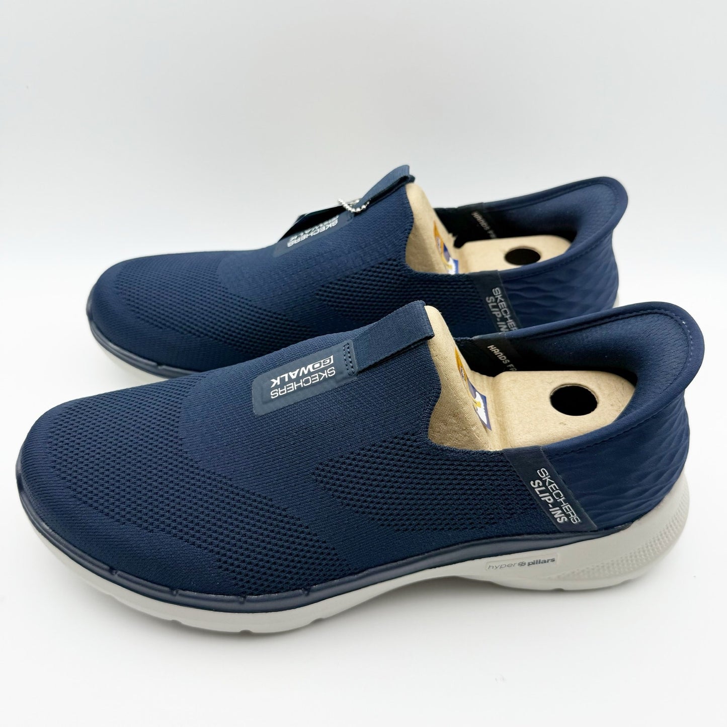 Skechers Mens Go Walk 6 Slip-ins Sneakers 10 Extra Wide Fit Navy Blue NIB