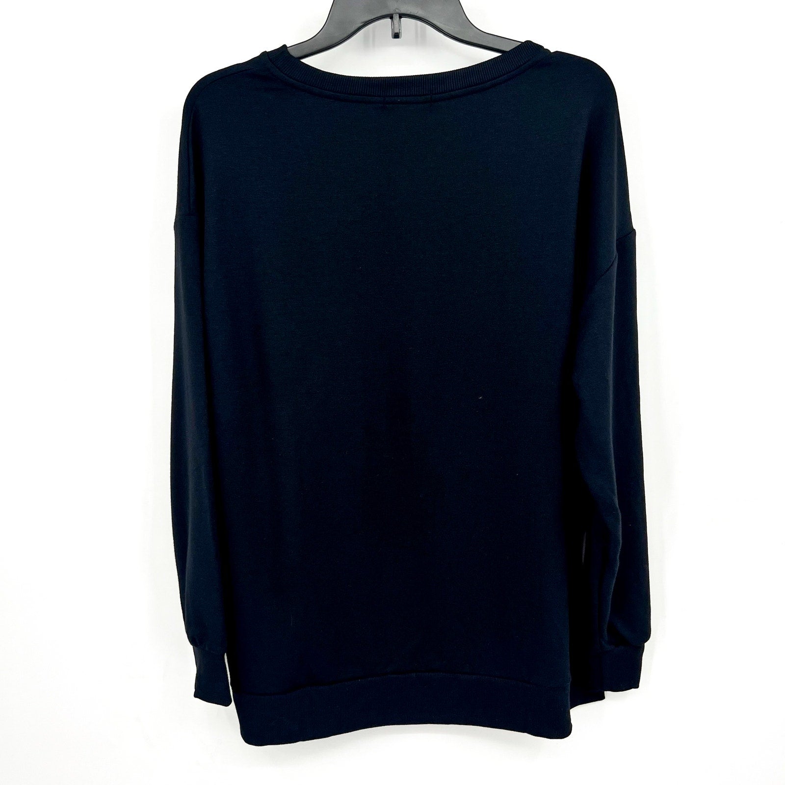 BEYOND YOGA Women's Off Duty Pullover Sweatshirt XS Black Crewneck NWT