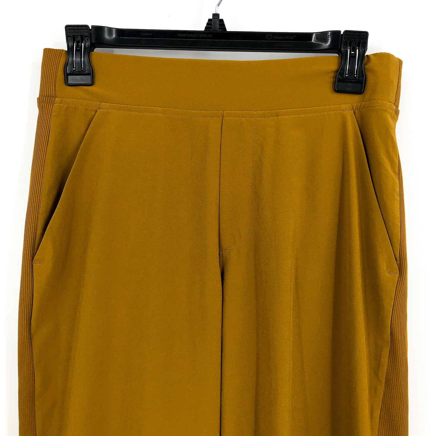 ATHLETA Womens Brooklyn Mid Rise Ankle Pants Size 4 Gold Brass Gold Knit NWOT