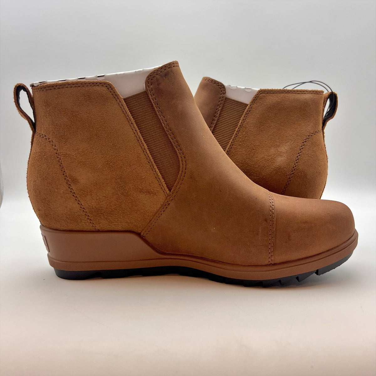 Sorel Womens Evie Ankle Boots Size 9 EU 40 Tan Leather Waterproof NIB