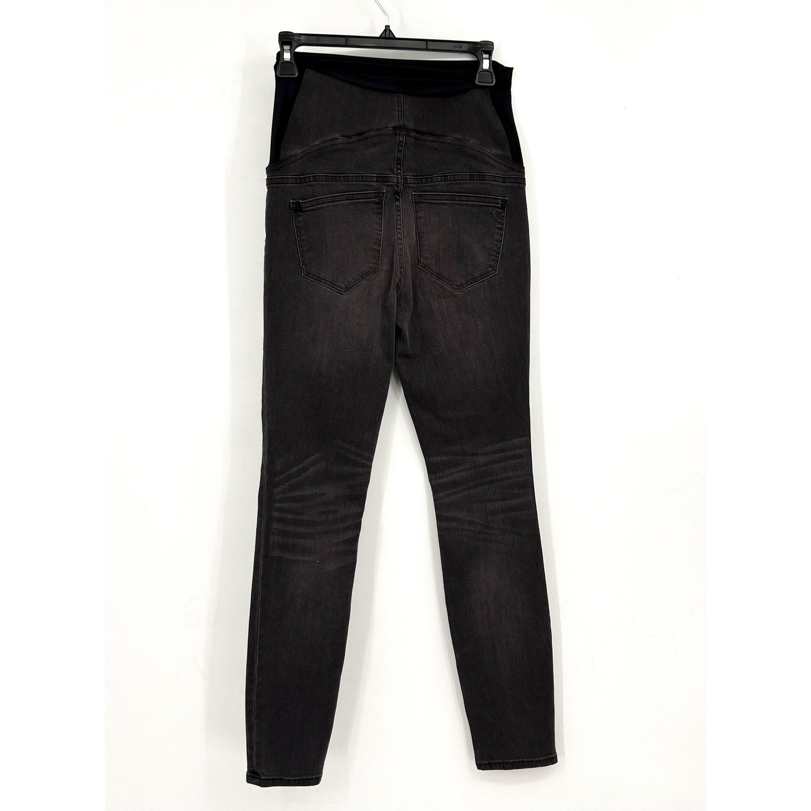 MADEWELL Maternity Over-the-Belly Skinny Jeans Size 25 Black Sea G7394 NWT