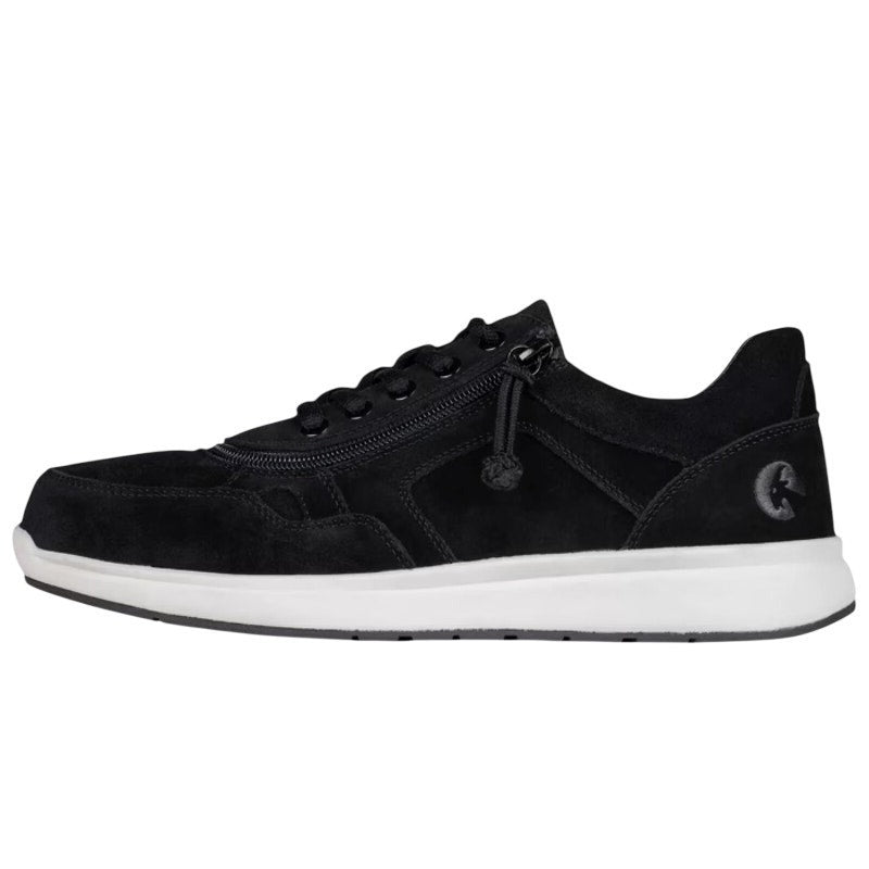 BILLY Footwear Mens Comfort Jogger Sneakers US 7.5 Wide EU 40.5 Black Suede NWOB