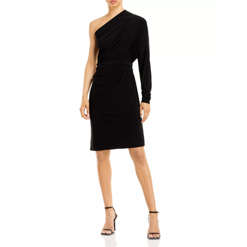 NORMA KAMALI Women's All in One Convertible Dress Small 36 Black Long Sleeve NWT