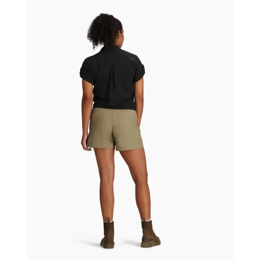 ROYAL ROBBINS Spotless Evolution Meadow Short Sleeve Shirt Small Jet Black NWT