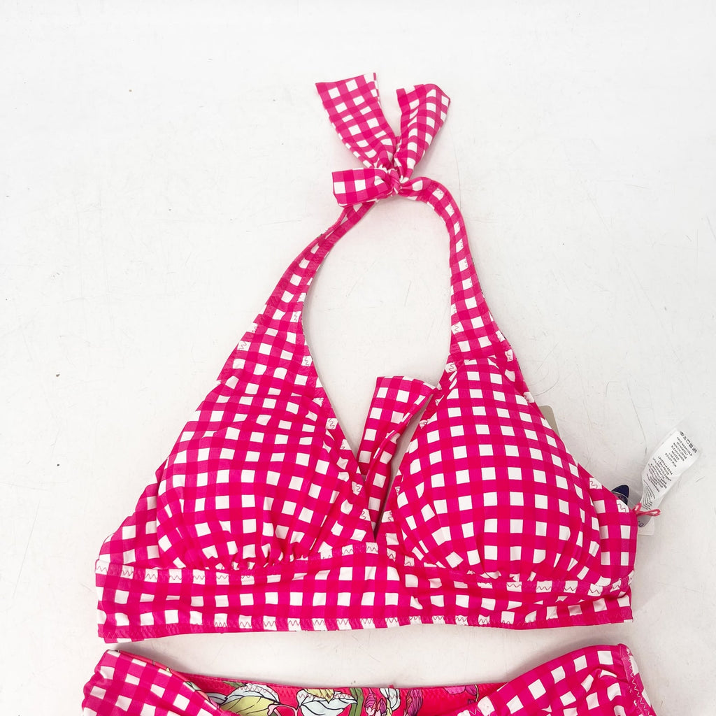 TOMMY BAHAMA Summer Floral Rev Hipster Bikini Set Small Passion Pink NWT