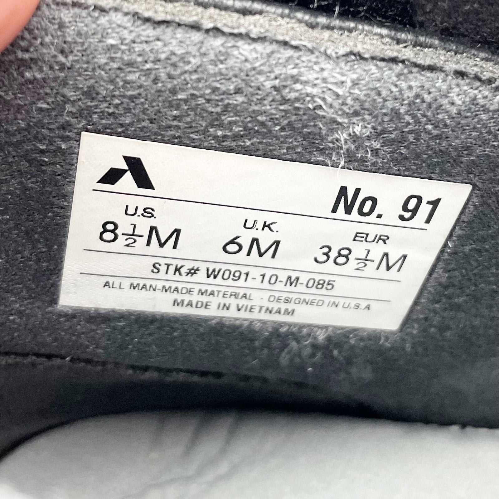 Anodyne Womens No. 91 Casual Boots US 8.5M EU 38.5 Black Vegan Leather NIB