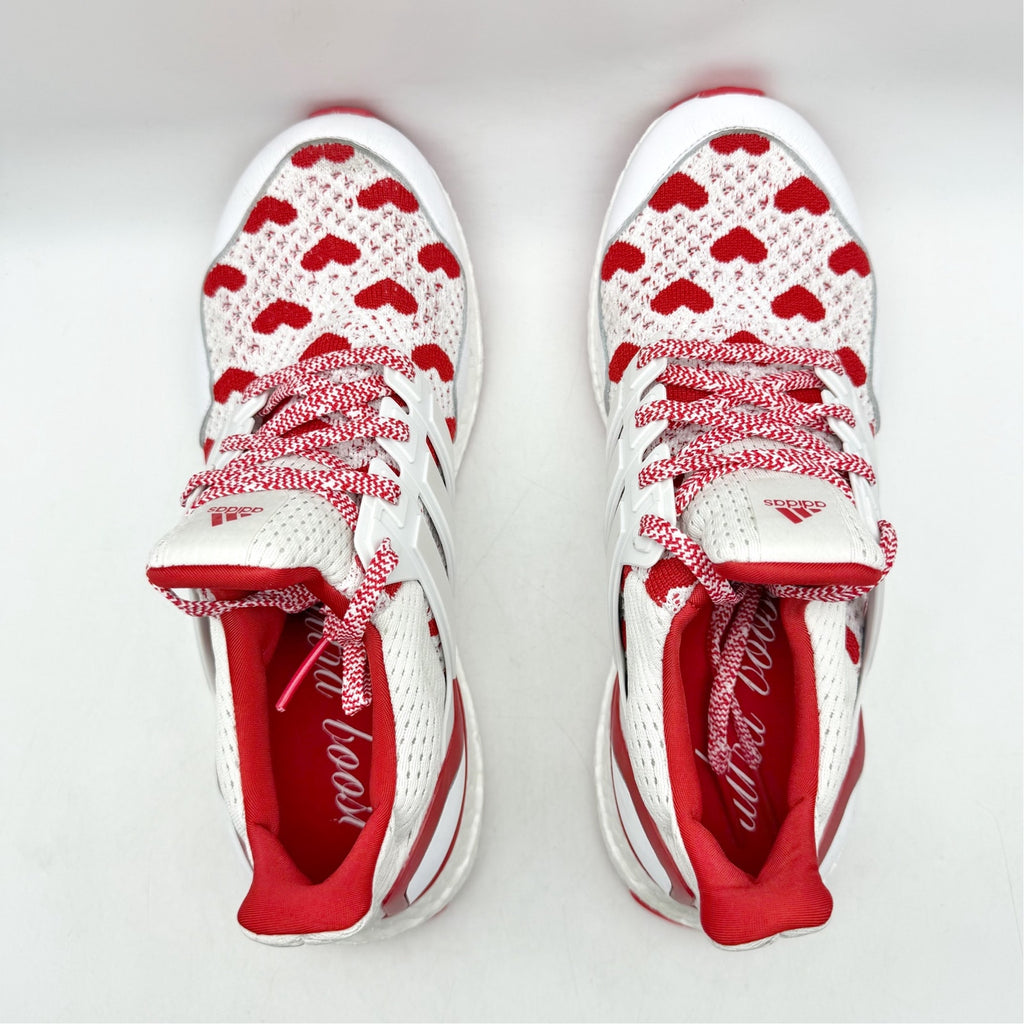 Adidas Womens Ultraboost 1.0 Running Shoes US 9 White Red Athletic NWOB