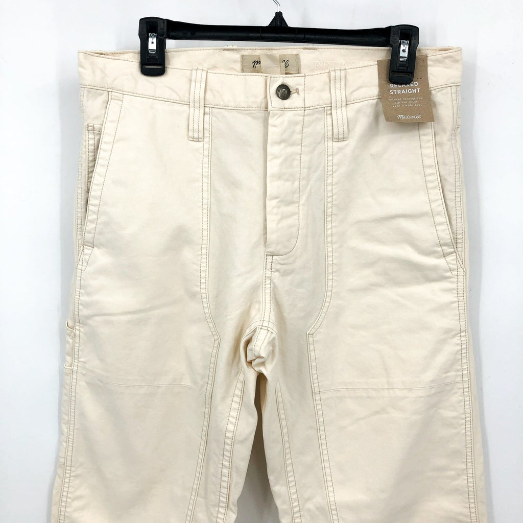 MADEWELL Men's Relaxed Straight Workwear Pants 31x30 Vintage Canvas AH665 NWT