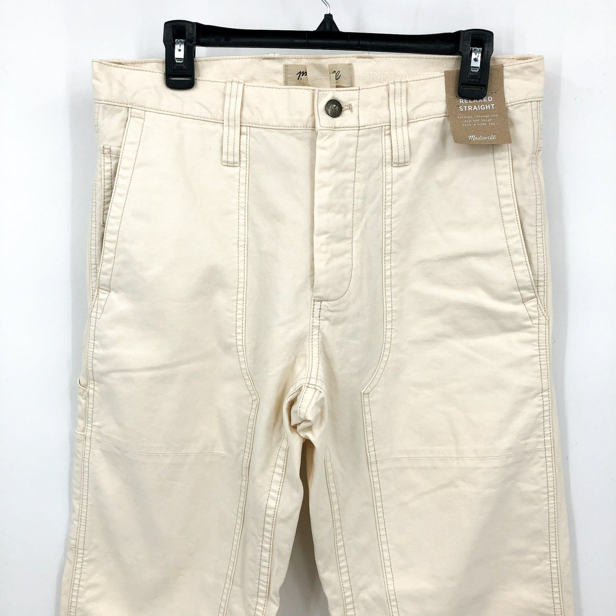 MADEWELL Men's Relaxed Straight Workwear Pants 31x30 Vintage Canvas AH665 NWT