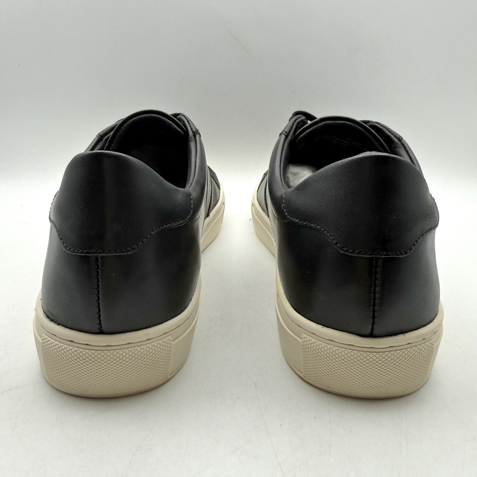 Born Mens Reserve Low Top Sneaker US 9.5 M EU 42.5 Black Leather Lace-Up NIB