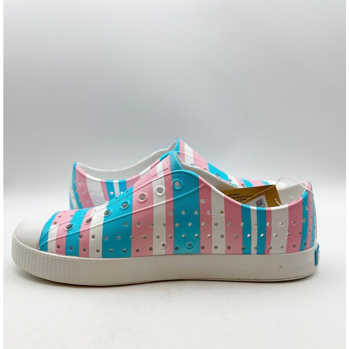 Native Mens Jefferson Slip On Shoes Size 10 White Multicolor EVA Waterproof NWOB