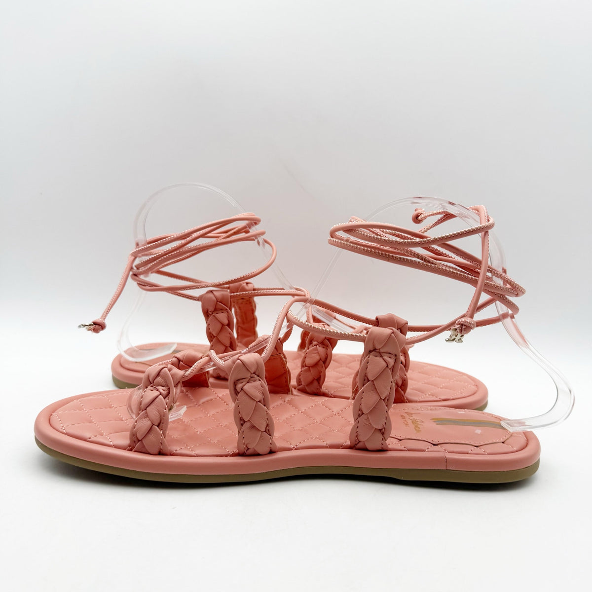 Sam Edelman Womens Zariah Sandals Size 8.5 M EU 38.5 Pink Strappy Lace Up NIB