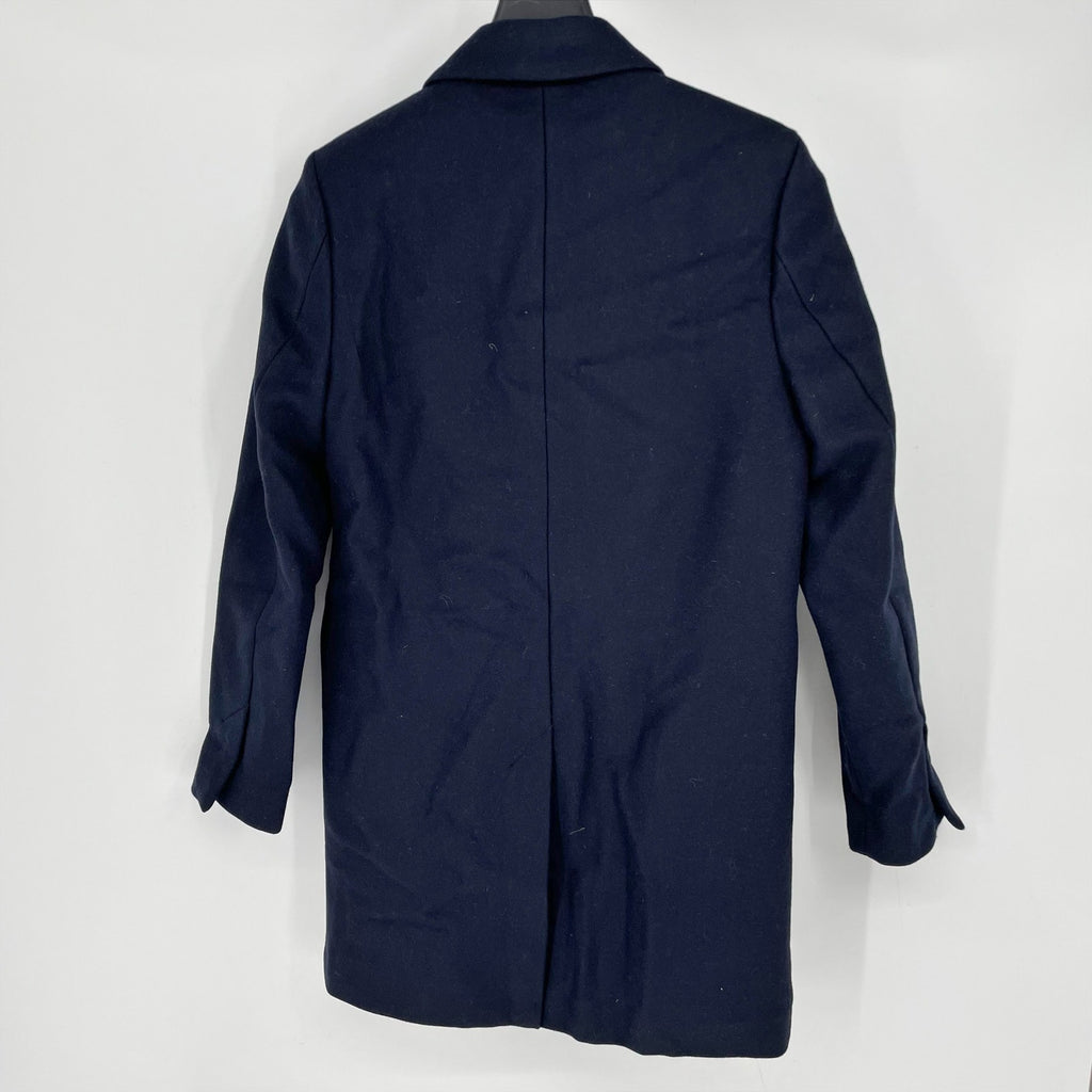 Everlane Mens The ReWool Overcoat Size Small Navy Blue Wool Blend NWT $298