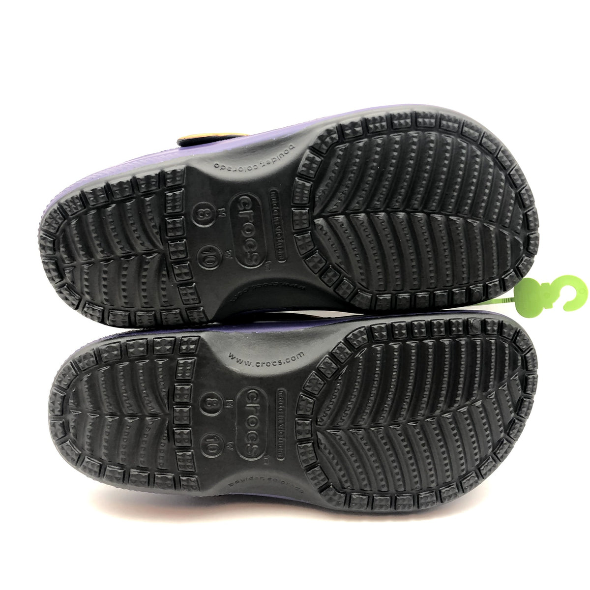 Crocs NBA Phoenix Suns Classic Clogs Mens 8 Womens 10 Black Purple NWT
