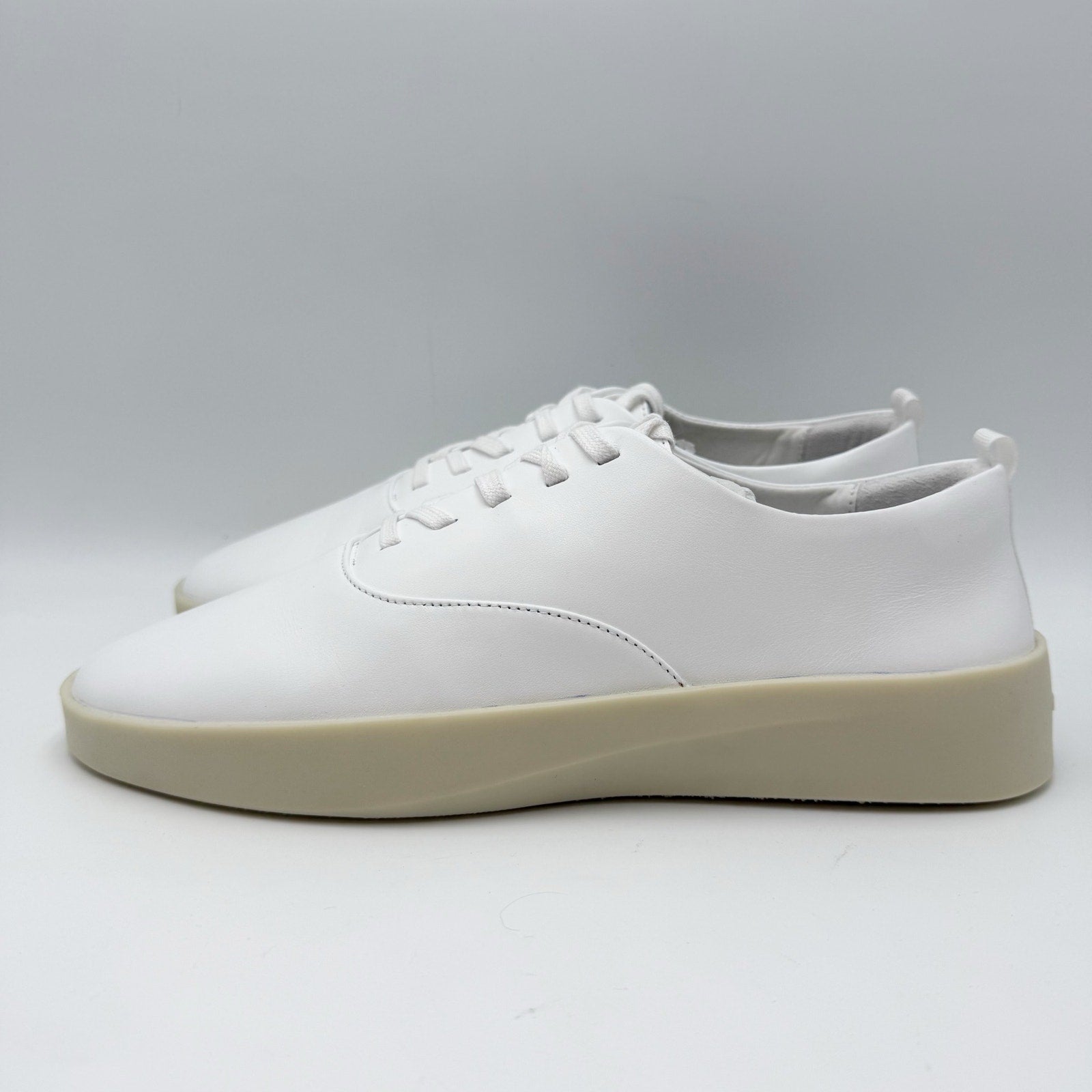 Wolf & Shepherd Cruise Lace Up Sneakers Mens 8 Womens 9.5 White Leather NIB