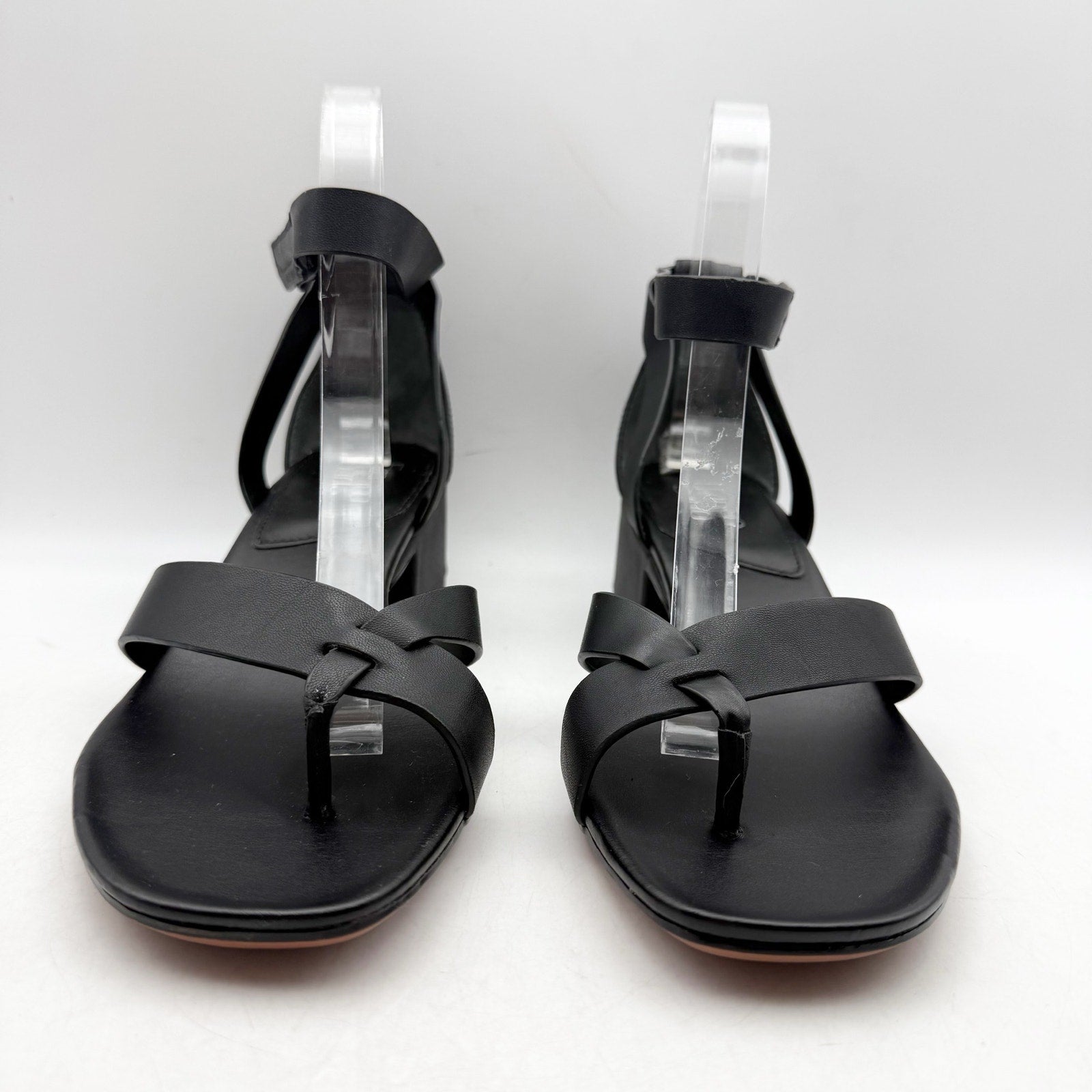 Franco Sarto Womens Nyah Heeled Sandals Size 8.5 M EU 39 Black NWOB