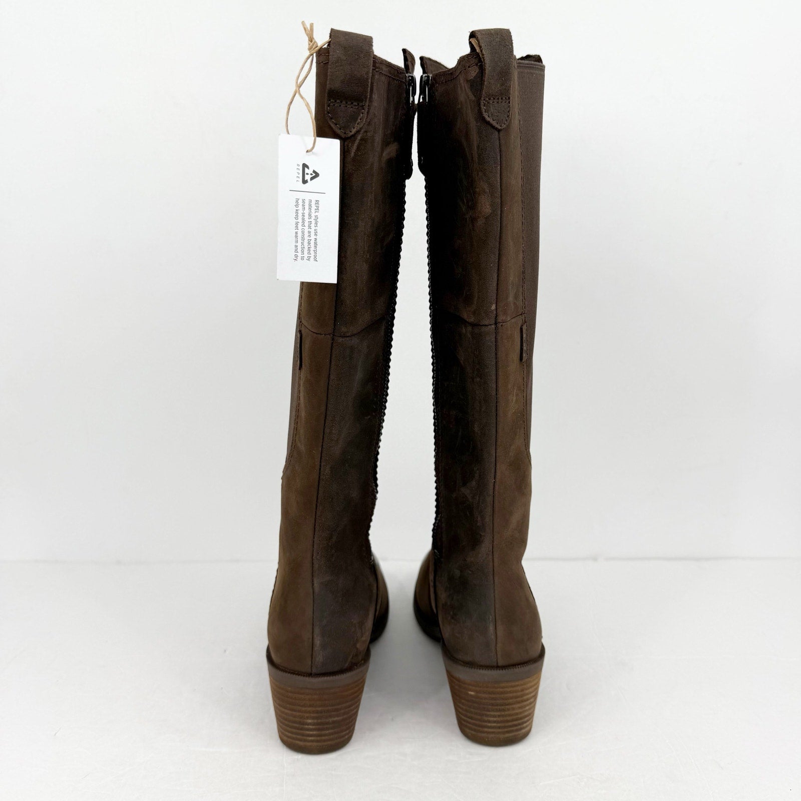 TEVA Womens Anaya Knee High Boots US 11 EU 42 Brown Leather NWOB