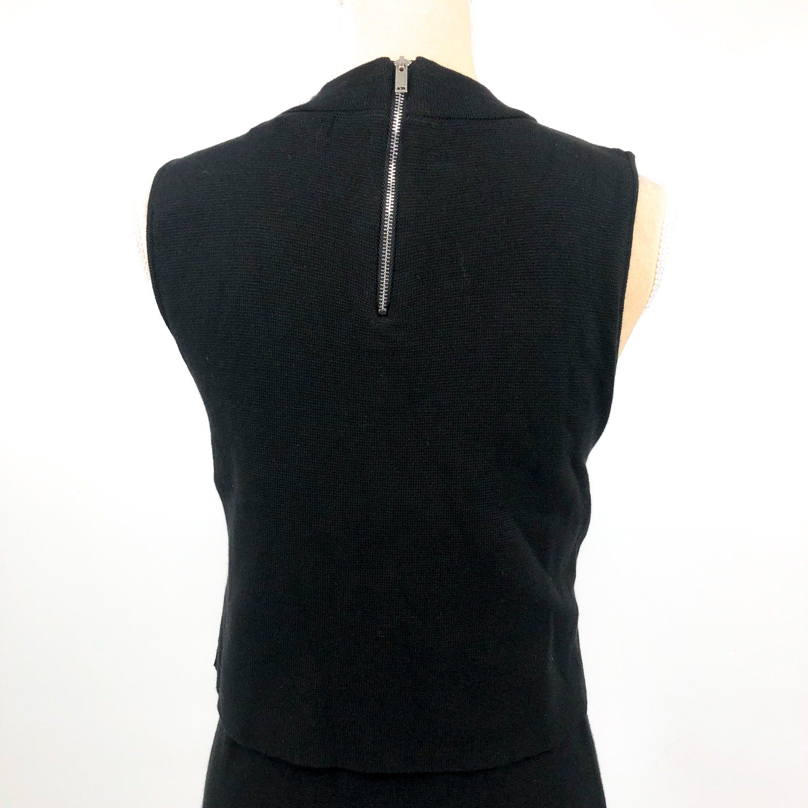 RIPE Women's Layered Knit Nursing Dress Small Black Sleeveless Stretch NWT
