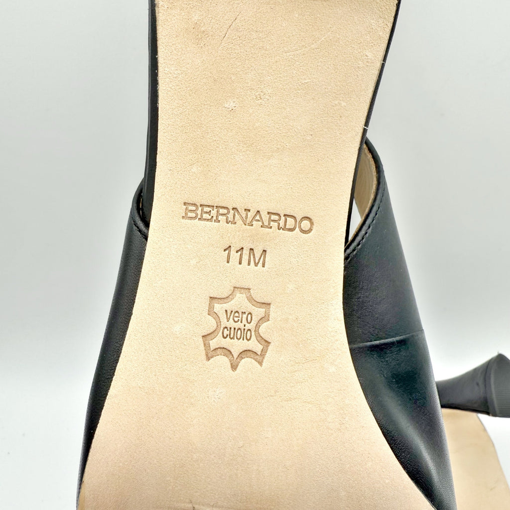 Bernardo Womens Felicity Heels US 11M EU 41 Leather Slingback Pump NIB