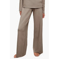 EBERJEY Women's Reversible Plush High Waist Pants Small Tan Toffee Pull-On NWOT