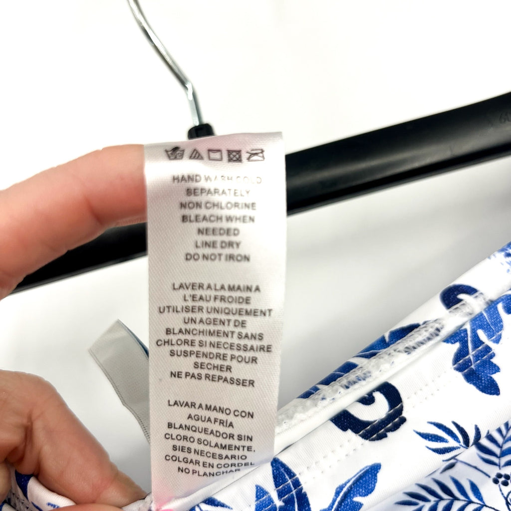 TOMMY BAHAMA Terazzo Tile Swim Skirt XS Blue White Print Mountain Bluebell NWT