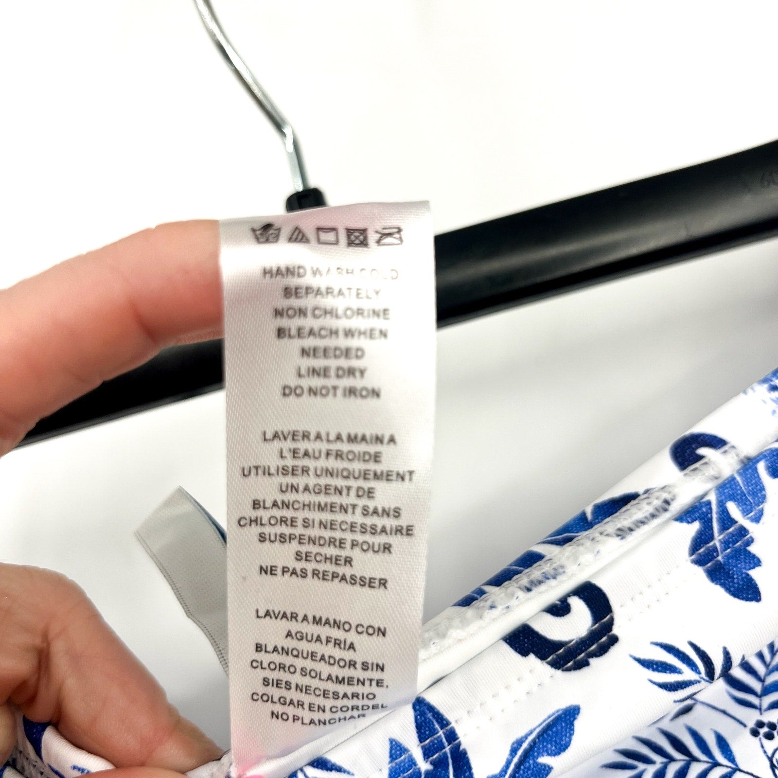 TOMMY BAHAMA Terazzo Tile Swim Skirt XS Blue White Print Mountain Bluebell NWT