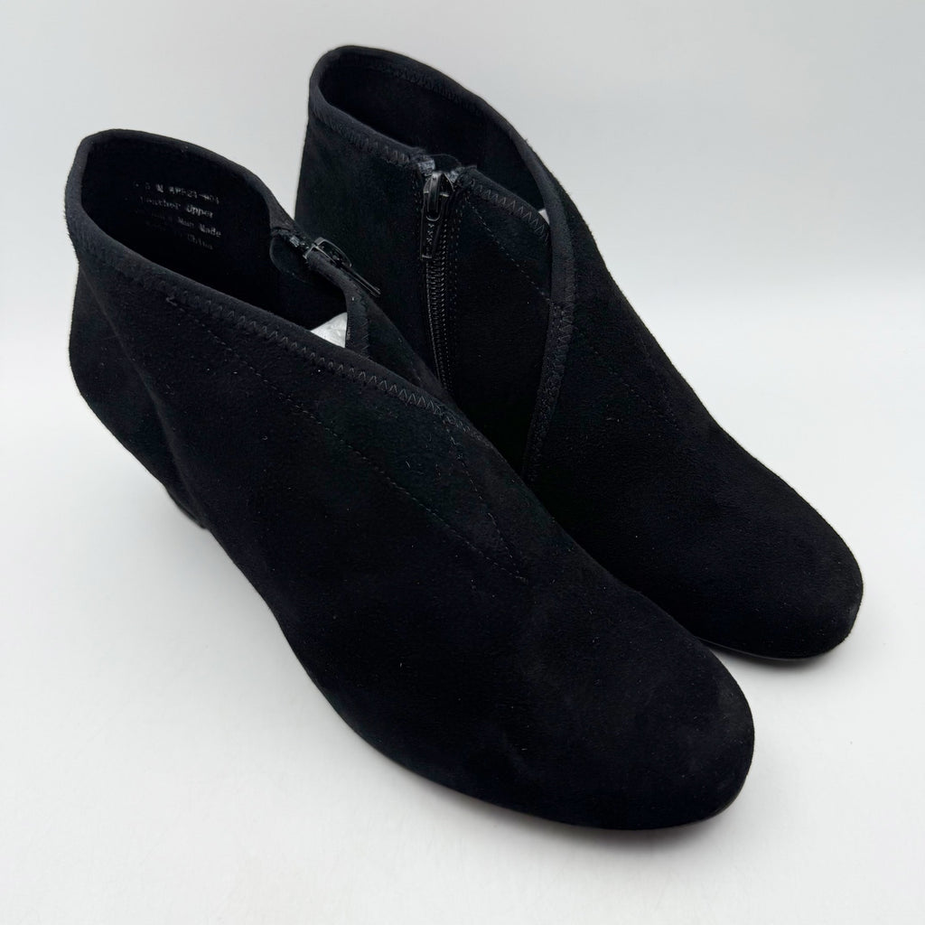 David Tate Womens Anna Bootie US 9.5 M Black Suede Ankle NIB