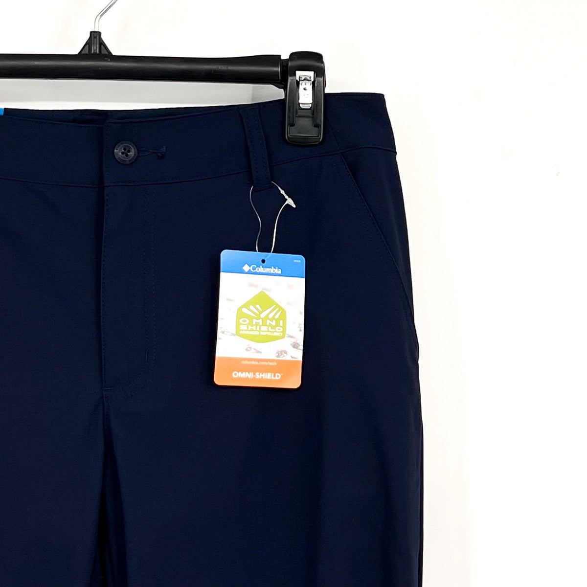 COLUMBIA Womens Leslie Falls Pants II Size 8 Collegiate Navy Blue 29" Inseam NWT