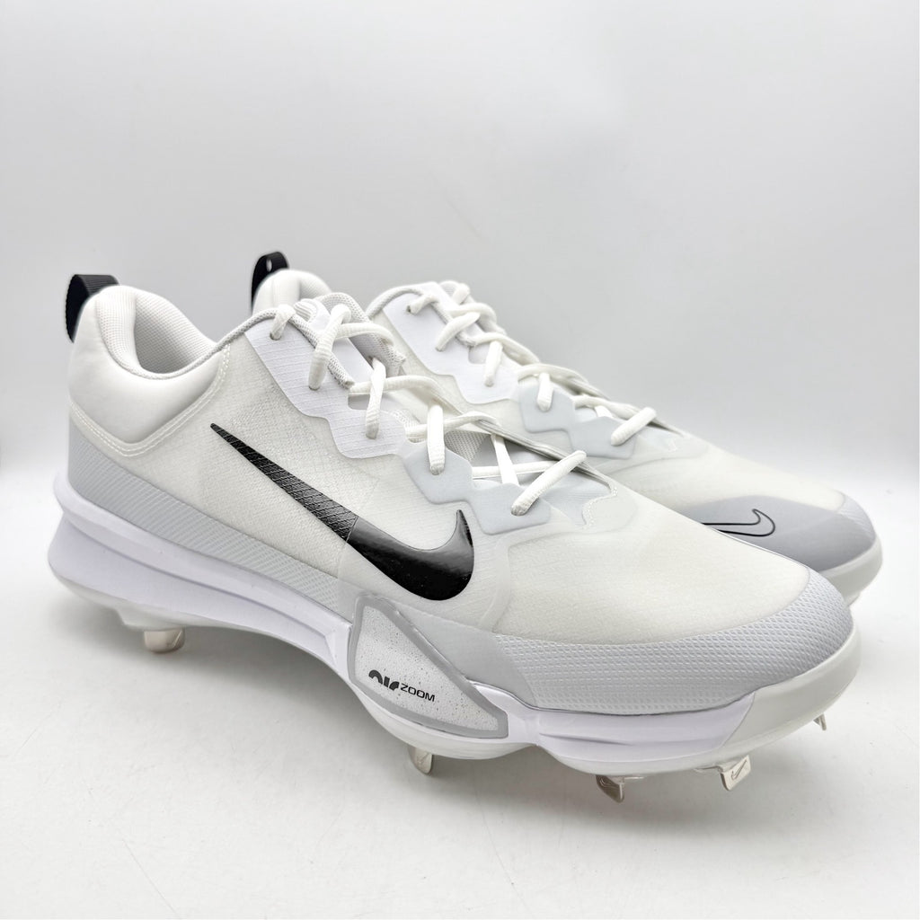 Nike Force Zoom Trout 9 Pro Low Metal Baseball Cleats Mens 14 White FB2907 NWOB
