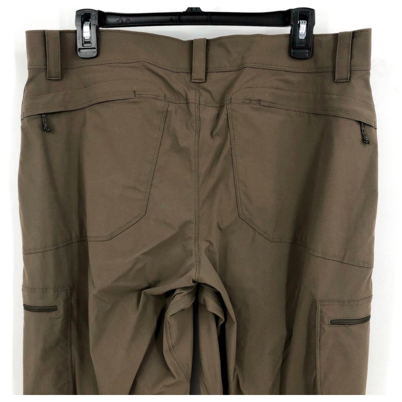L.L. BEAN Men's Cresta Lined Hiking Pants 34x32 Brown Dark Cinder Pull On NWT