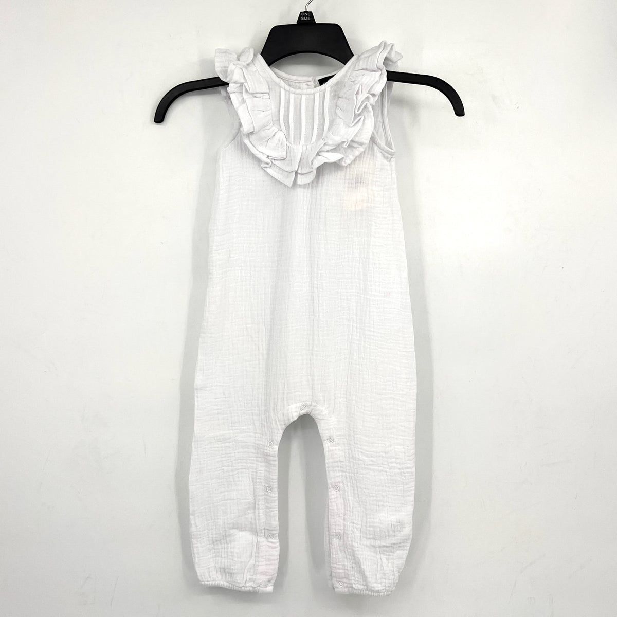 BARDOT JUNIOR Baby Peggy Ruffle Romper 18-24 Months White Ivory Sleeveless NWT