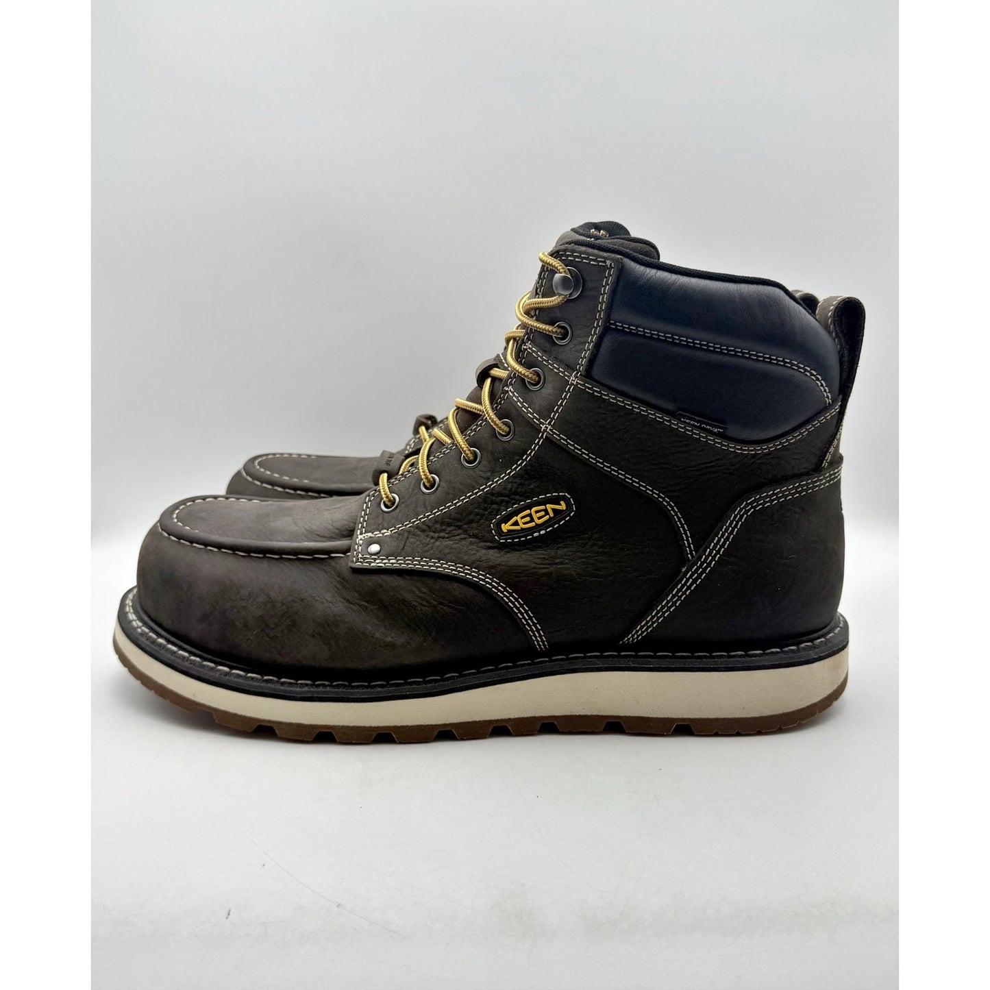 Keen Mens Cincinnati 6" Work Boot US 15 Wide EU 48 Brown Composite Toe WP NIB