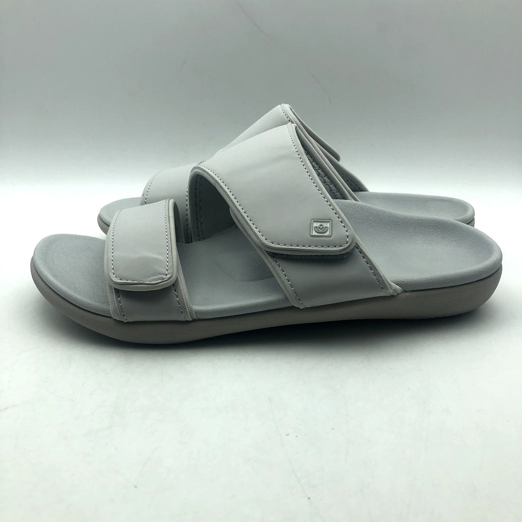 Spenco Womens KHOLO NUEVO Comfort Slide Sandals Size 7.5 WIDE Glacier Grey NWT