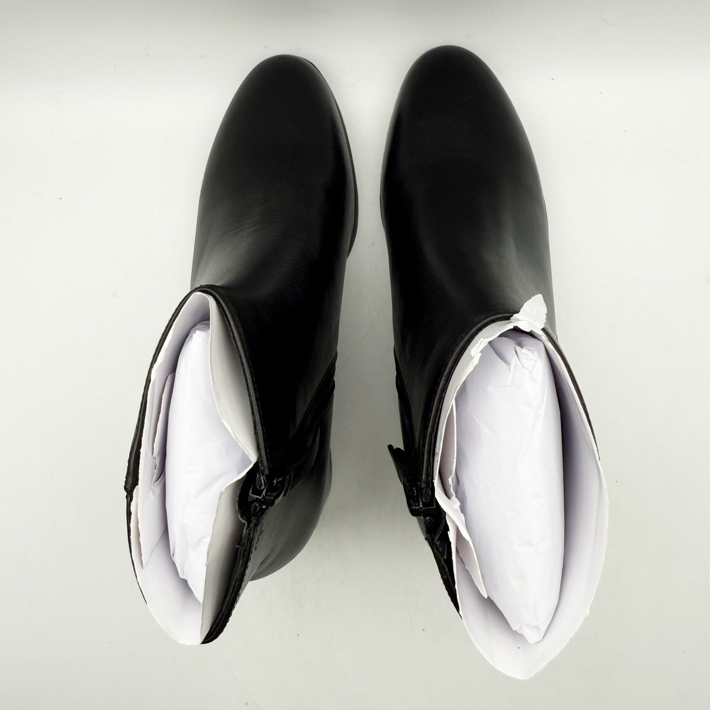 Naturalizer Womens Bay Bootie US 9 Wide EU 40 Black Leather Waterproof NWOB